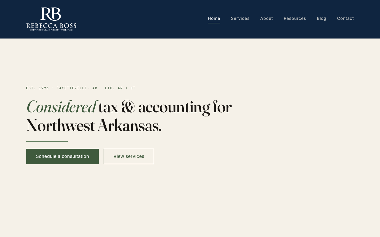 rebeccabosscpa.com — rebuilt by WebFactory
