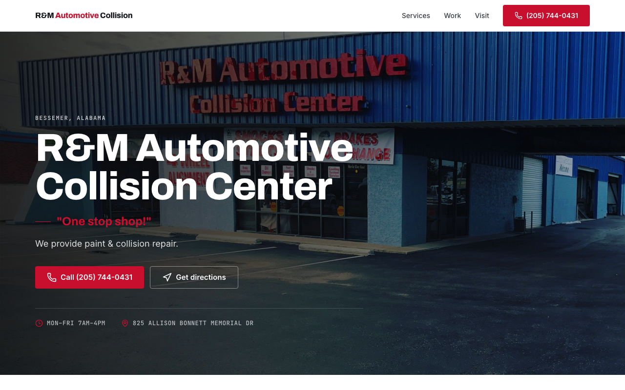 rmautomotivecollision.com — rebuilt by WebFactory
