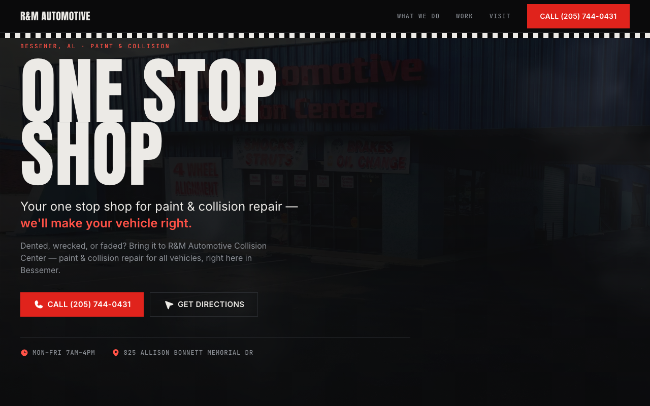 rmautomotivecollision.com (rmautomotivecollision.com) — website redesigned by WebFactory