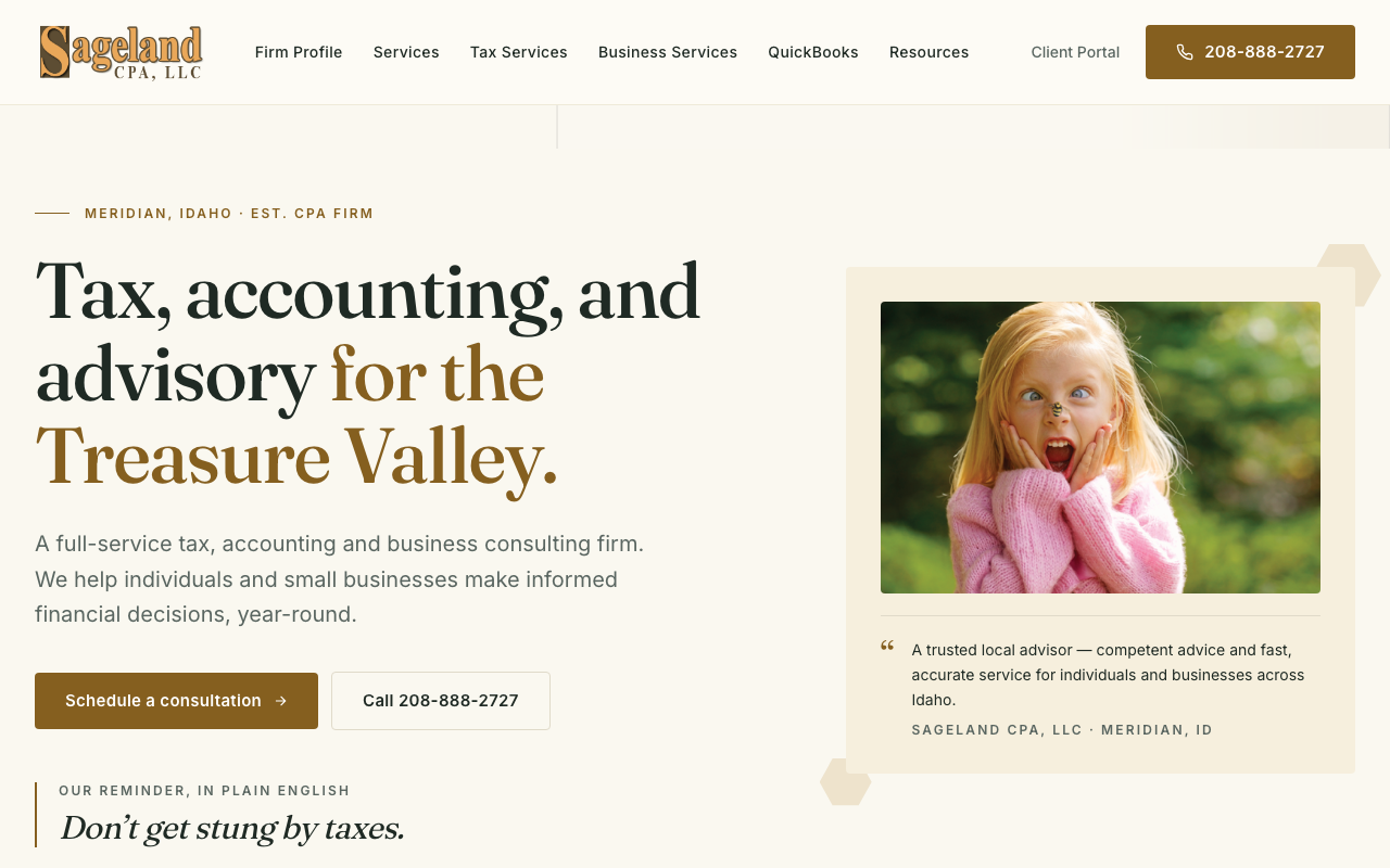 sagelandcpa.com — rebuilt by WebFactory