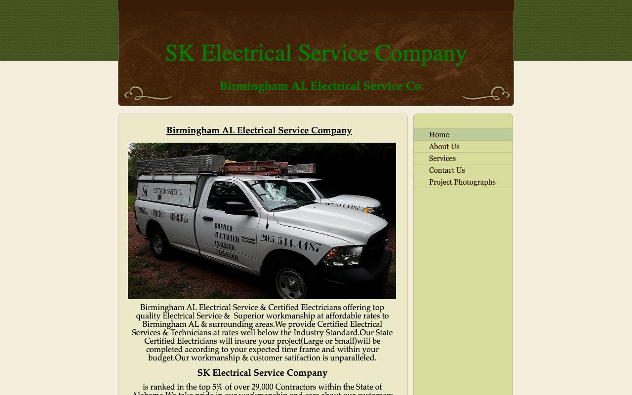 skelectricalservice.com — original site