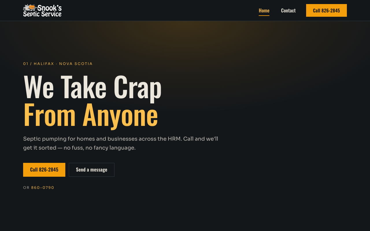 snooksseptic.ca (snooksseptic.ca) — website redesigned by WebFactory