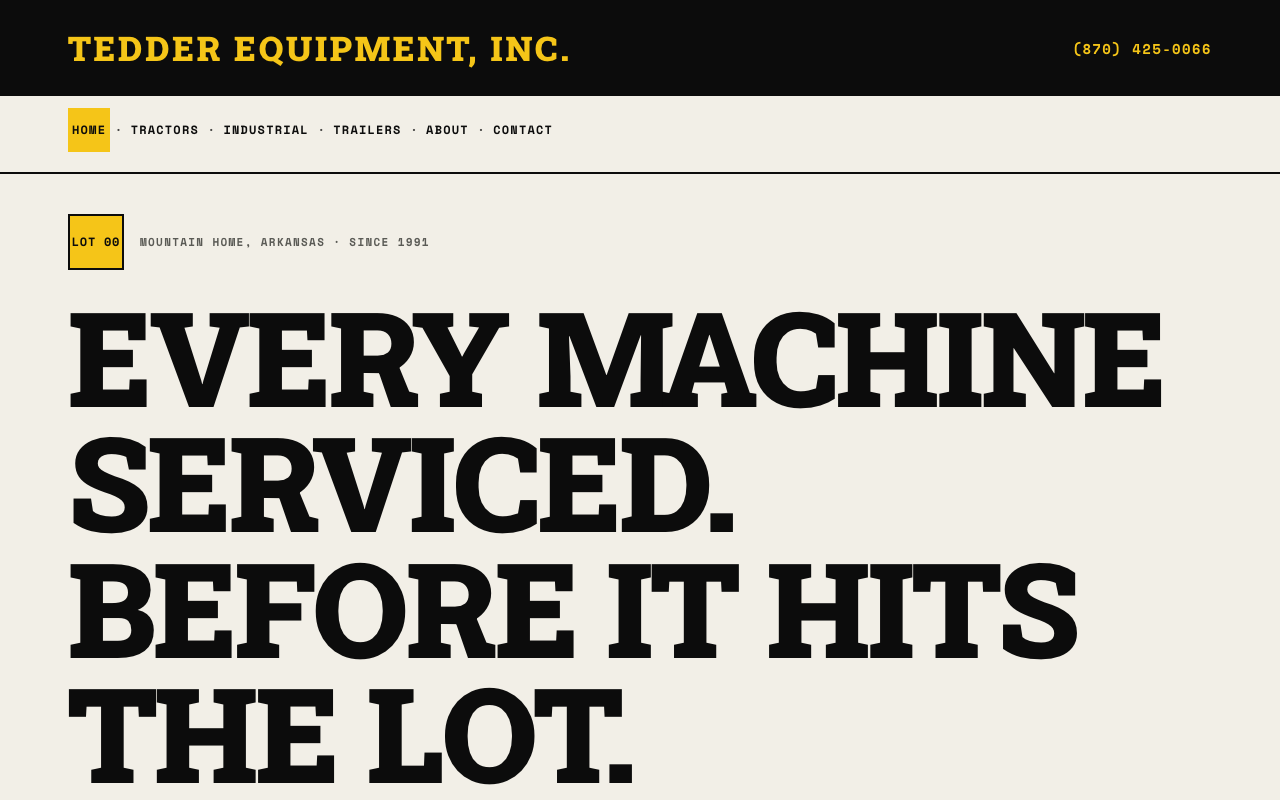 tedderequipmentinc.com (tedderequipmentinc.com) — website redesigned by WebFactory