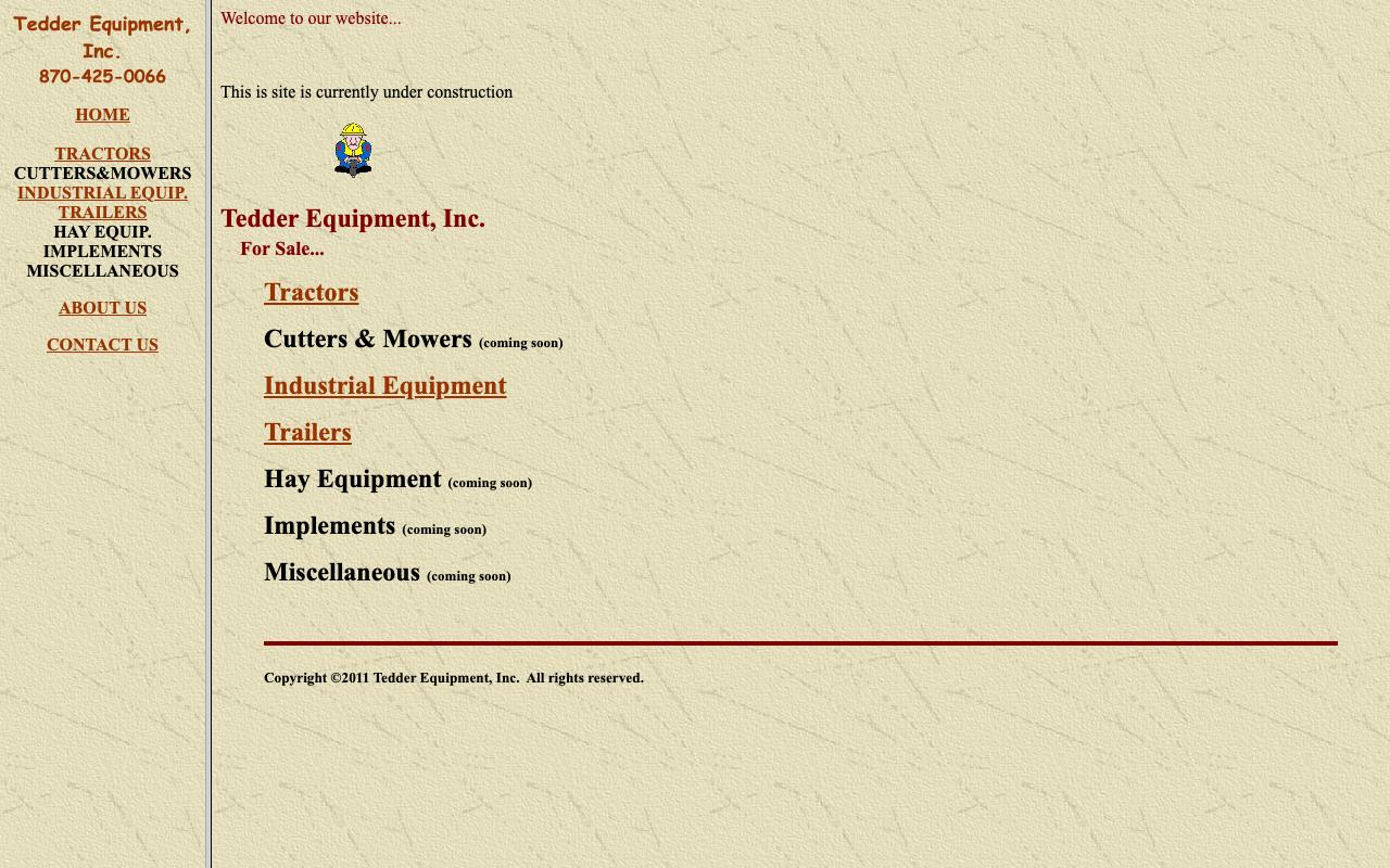 tedderequipmentinc.com — original site