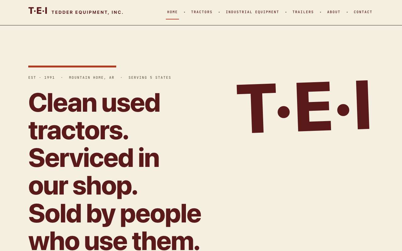 tedderequipmentinc.com — rebuilt by WebFactory