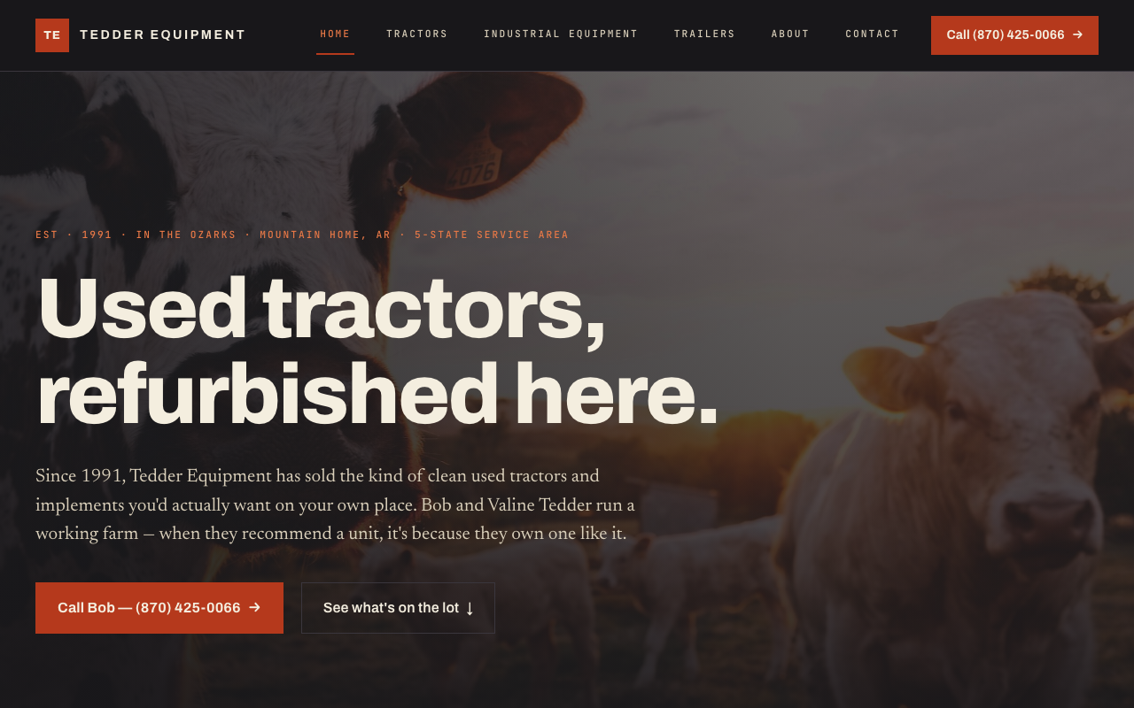 tedderequipmentinc.com (tedderequipmentinc.com) — website redesigned by WebFactory