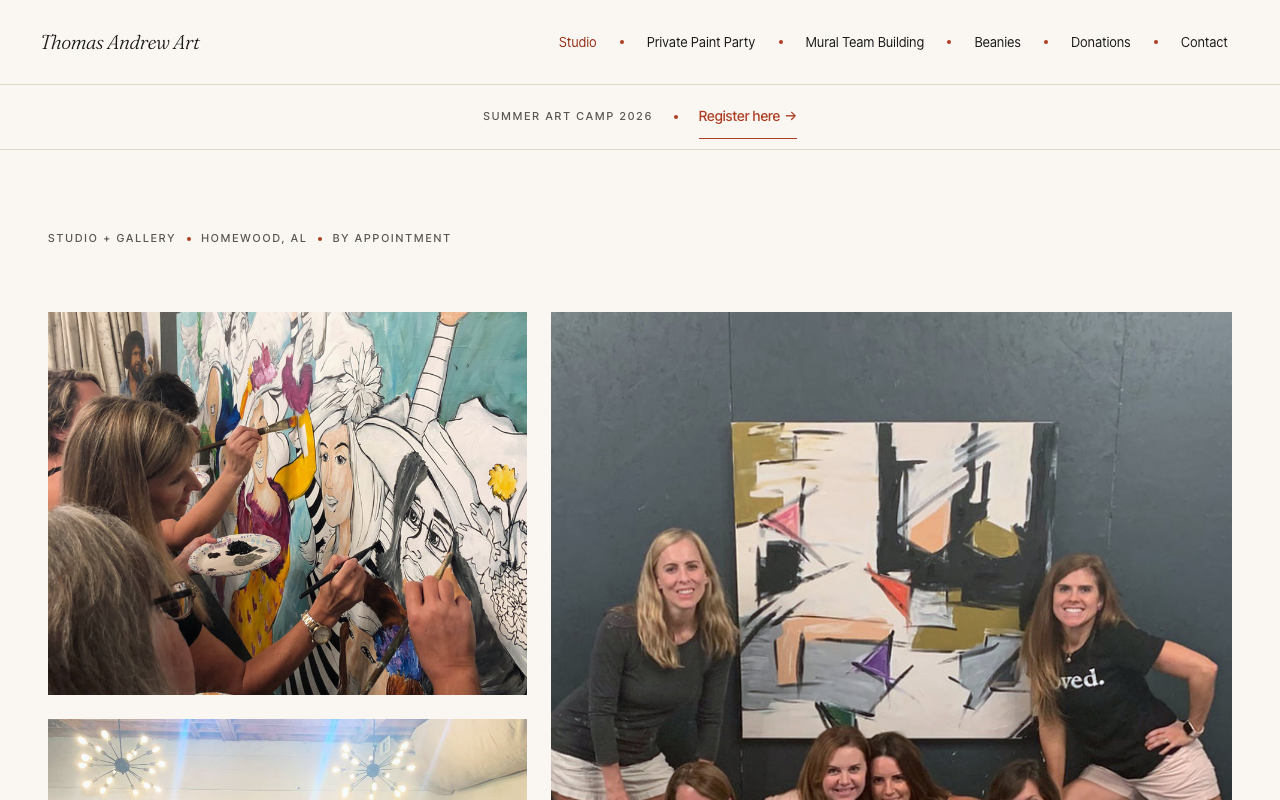 thomasandrewart.com — rebuilt by WebFactory