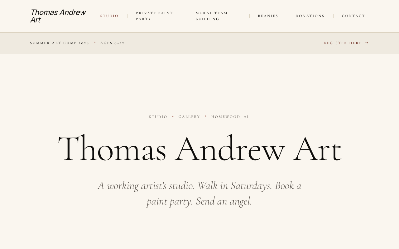 thomasandrewart.com (thomasandrewart.com) — website redesigned by WebFactory
