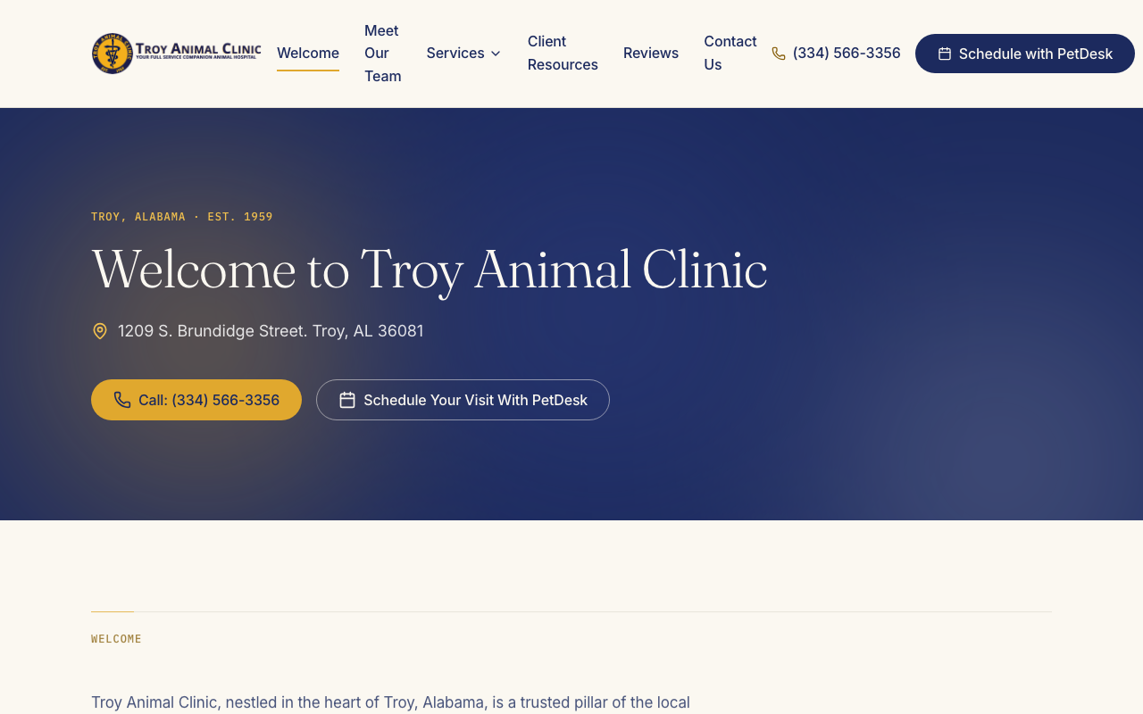 troyanimalclinic.net — rebuilt by WebFactory