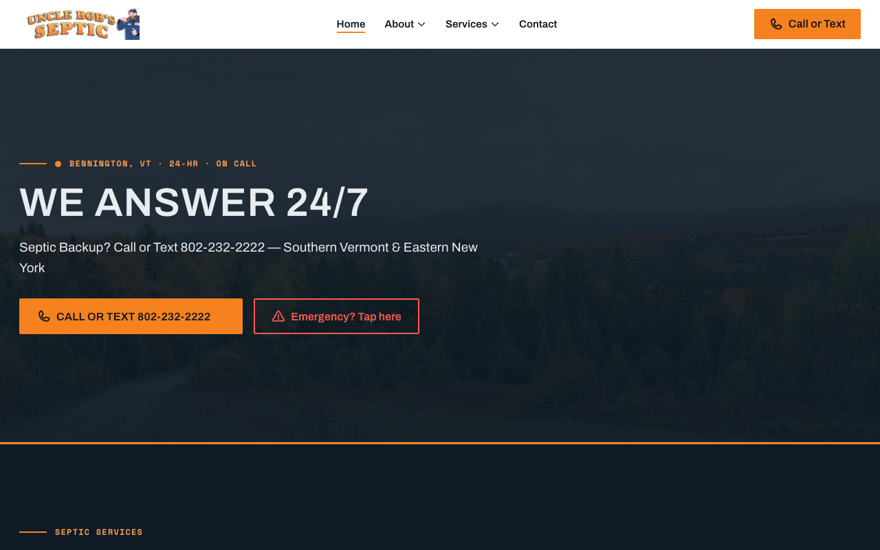 unclebobseptic.com (unclebobseptic.com) — website redesigned by WebFactory