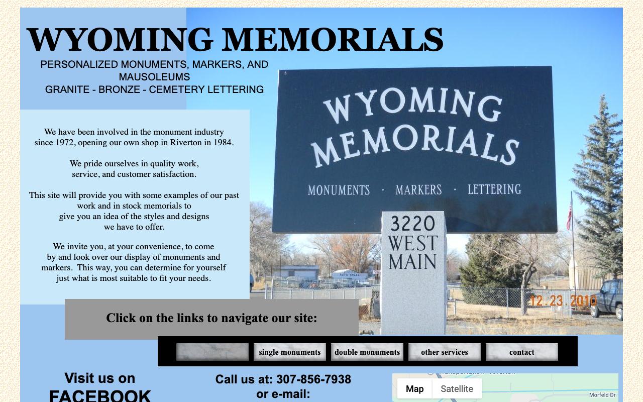 wyomingmemorialsinc.com — original site